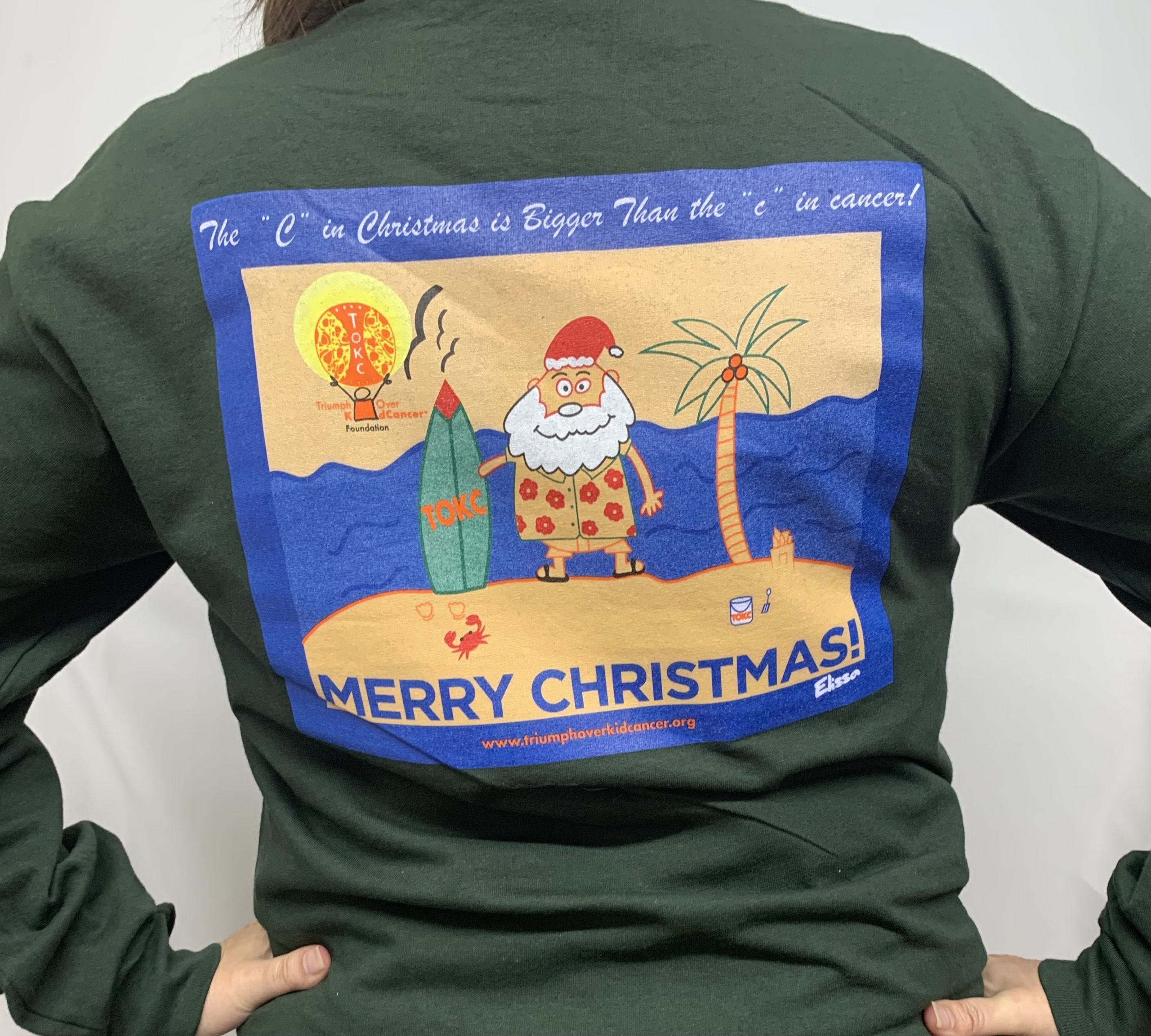 TOKC HOLIDAY SHIRT DARK GREEN BACK